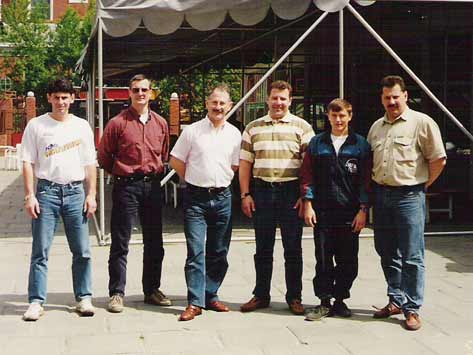 На фото слева направо: Дмитрий Байдер, Поль-Патрик Арман, Алан Флоке, Михаил Сутормин, Роман Асеев, Сергей Сутормин